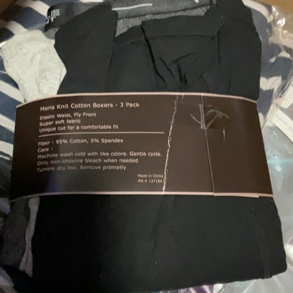 ⚡️Noble Mount Men's Stretch Cotton Knit Boxer Briefs 3-Pack (Black/Gray) - Picture 2 of 3